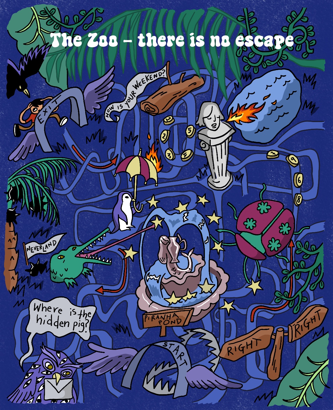 House of Saloni Jain — maze illustration